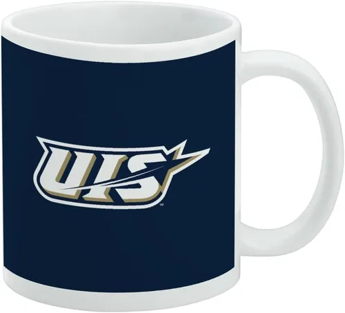Vista 257 de Taza de cerámica con el logotipo principal de la Universidad Rider, taza de regalo novedosa para café, té y bebidas calientes, 11oz, blanca