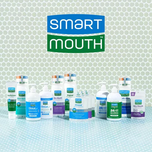 Vista 9 de SmartMouth Enjuague bucal activado por DDS para protección contra el mal aliento las 24 horas más limpiador de lengua, 16 onzas líquidas