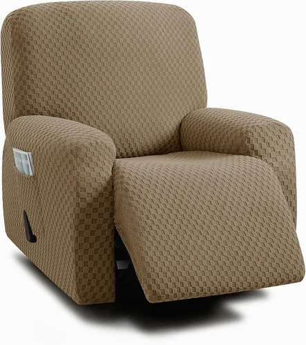 Vista 7 de ULTICOR Fundas de sofá reclinable de 8 piezas, fundas elásticas de jacquard para sofá reclinable de 3 cojines, fundas deslizables gruesas, suaves