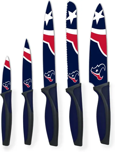 Vista 8 de The Sports Vault NFL Chicago Bears - Juego de cuchillos de cocina (5 piezas)
