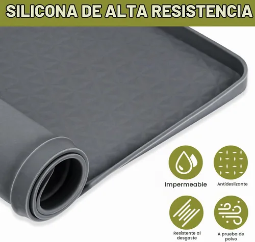 Vista 3 de 2 fundas para lavadora y secadora de 25.6 x 25.6 pulgadas, silicona Gris