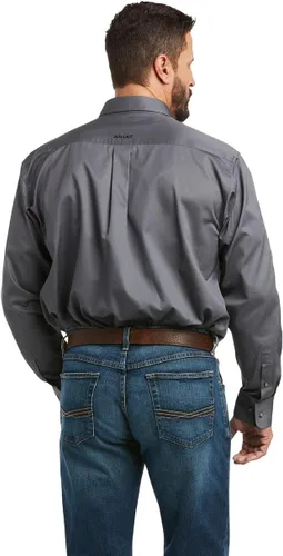Vista 2 de ARIAT Camisa de sarga con logotipo del equipo para hombre
