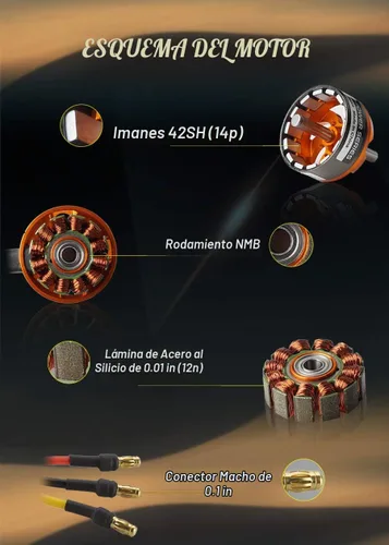 Vista 2 de FLASH HOBBY D3530 1100KV Motor sin escobillas Motor de ala fija Outrunner para Mini Multicopters RC Avión Helicóptero Multirotor Quadcopter
