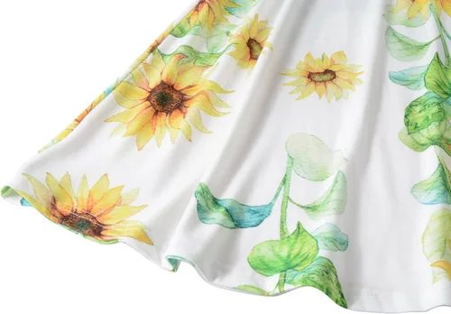 Vista 5 de TIMSEM Vestido acampanado floral sin mangas de verano con tirantes ajustables para mujer
