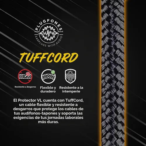 Vista 4 de Plugfones Protector Volume Limited - Tapones para los oídos, compatibles Negro & rojo