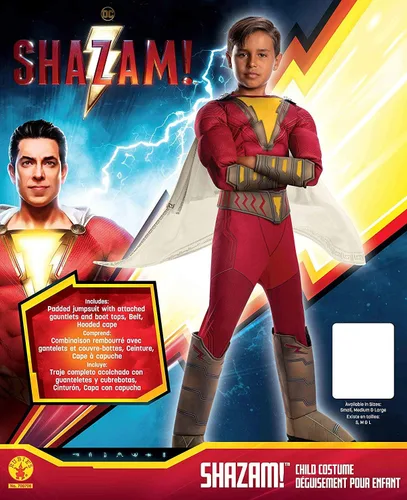 Vista 4 de Rubies - Disfraz infantil de Shazam! película de lujo, grande