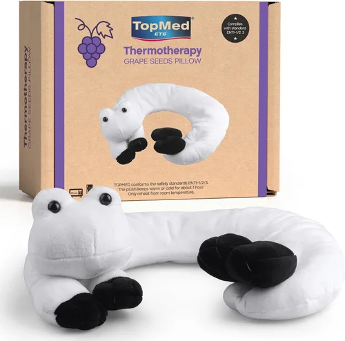 Vista 8 de Almohada de calentamiento y enfriamiento para el cuello, semillas de uva de termoterapia