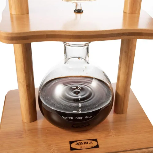 Vista 6 de Yama Cold Brew Maker I Máquina de café frío con tecnología de goteo lento I Hace de 6 a 8 tazas (32 oz), torre de café frío de gran capacidad, marco