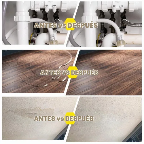 Vista 5 de Revestimiento impermeable transparente, sellador impermeable transparente de 35 onzas, sellador de grietas de hormigón para techos, paredes, madera