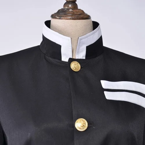 Vista 5 de miccostumes Disfraz de cosplay de uniforme de equipo negro de anime para mujer