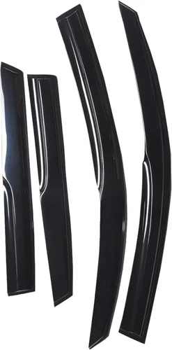 Vista 4 de munirater Reemplazo del deflector de protección contra la lluvia de la visera lateral para Mazda 3 Hatchback 2004-2009