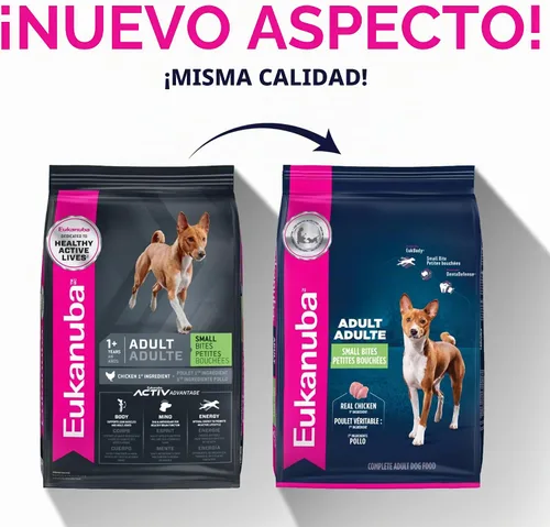 Vista 4 de Eukanuba Adult Small Bites, comida seca para perro en bolsa de 4.5 lb