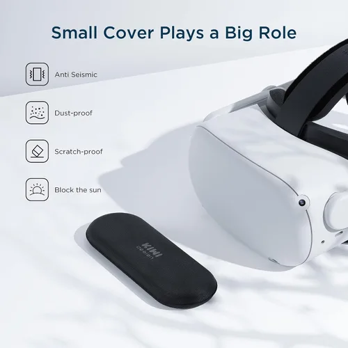 Vista 7 de KIWI design Accesorios de soporte VR y protector de lente compatible con accesorios Quest 2