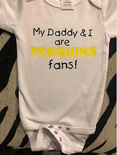 Vista 3 de Penguins Onesi fans bebé body bebé bebé de una pieza ducha regalo ropa ropa