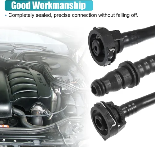 Vista 4 de X AUTOHAUX 166-500-02-91 166-500-10-91 Manguera de desbordamiento del radiador con respiradero para refrigerante para Mercedes-Benz GL450 GL550