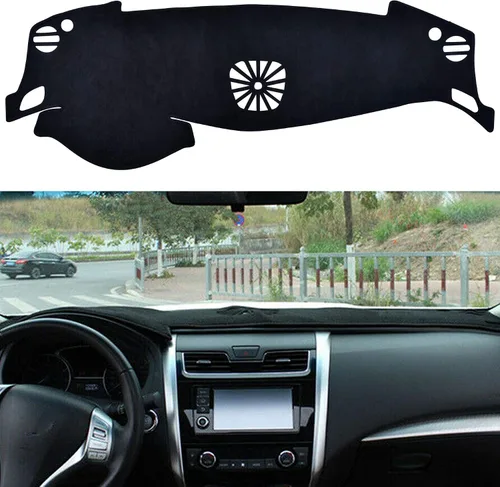 Vista 21 de SPEEDWOW Cubierta Alfombrilla para Tablero de Instrumentos Tapete Alfombra Compatible para Toyota Camry 2002-2006 Alfombrilla para Tablero Cubiertas