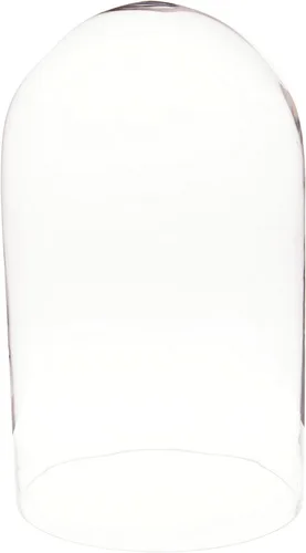Vista 2 de Plymor 11.75" x 20" Pantalla de cristal Dome Cloche (base de nogal)