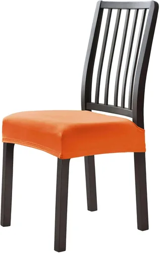 Vista 15 de Fundas de asiento de terciopelo para sillas de comedor, fundas elásticas para sillas de comedor de 2 piezas con parte inferior elástica