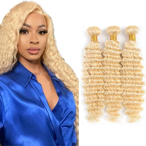 Vista 259 de 300g 1B27 Human Hair Bundles Honey Blonde Bundles Human Hair 10A Brazilian Virgin Remy Hair Extensions 8 10 12 Inch