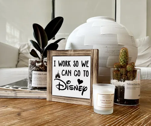 Vista 5 de Carteleras de madera inspiradoras, placas de madera en caja para decoración de escritorio, carteles y placas decorativas, arte de decoración