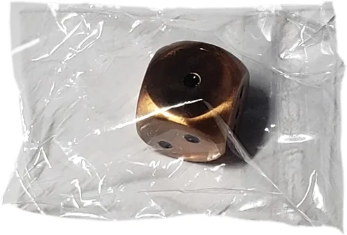 Vista 4 de Cyber-Deals Juego de dados de piel sintética negra con forro de fieltro negro de felpa + dados de metal de aleación de zinc de 0.630 pulgadas, caja