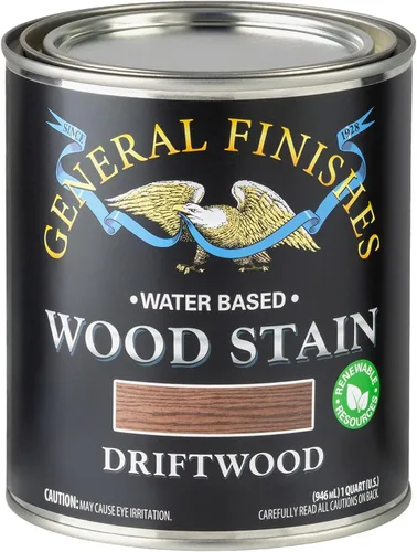 Vista 14 de General Finishes Tinte para madera a base de agua, 1 cuarto de galón, negro
