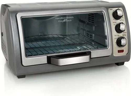 Vista 6 de Hamilton Beach Easy Reach 31126 horno de convección, plateado