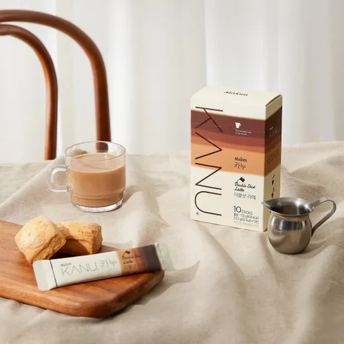 Vista 2 de ZEESOON Café instantáneo Kanu Maxim Double Shot Latte 0.48 oz x 10T