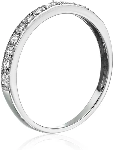 Vista 3 de Vir Jewels Anillo de compromiso de boda de diamantes de 15 quilates (ctw) para mujer, anillo de compromiso de diamantes redondos de media eternidad