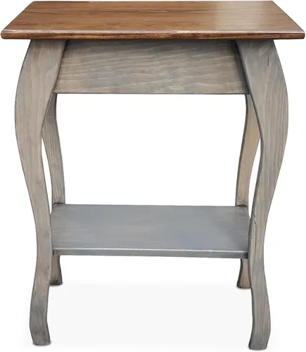 Vista 10 de Peaceful Classics Amish - Mesa auxiliar delgada hecha a mano para sala de estar, dormitorio, entrada y pasillo, mesa auxiliar delgada y estrecha