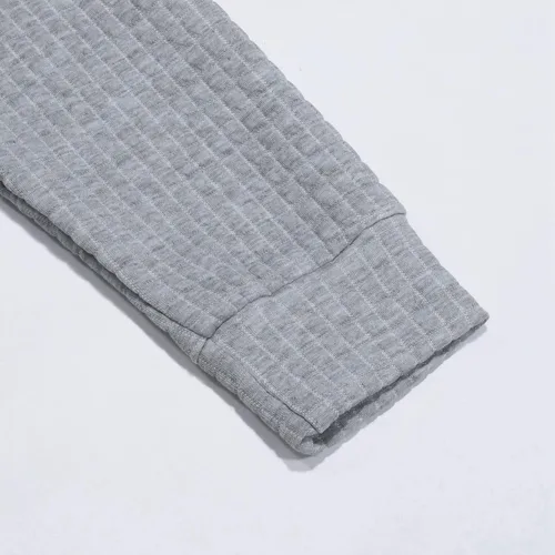 Vista 4 de Suéter de gran tamaño con cuello redondo para mujer, camisetas de otoño 2023, a la moda, manga murciélago, suave, suéter de punto trenzado