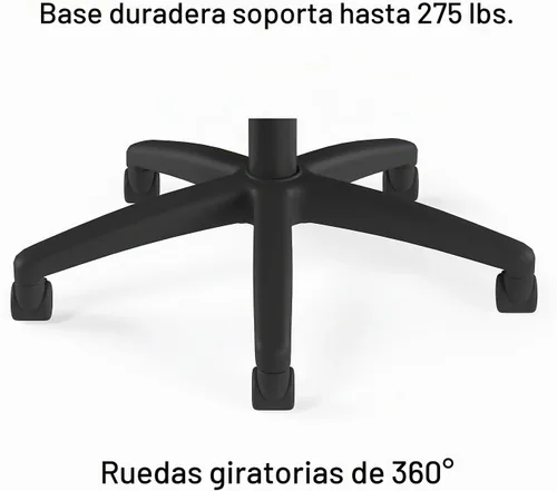 Vista 8 de Staples Silla de trabajo ergonómica de malla, soporte lumbar, color negro