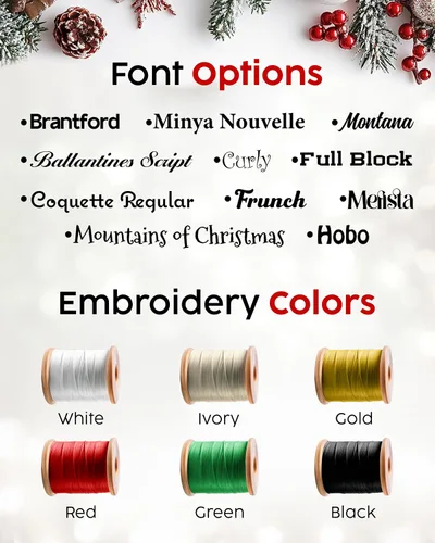 Vista 8 de Printualist Medias de Navidad Personalizadas (18 pulgadas) - Nombre Bordado Personalizado Rojo Verde Marfil Santa Ciervo Árbol Mascota Gato Perro