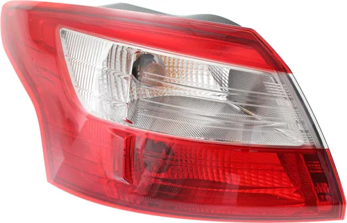 Vista 2 de Evan Fischer Conjunto de luz trasera compatible con Ford Focus 2012-2014 Outer Sedan lado del conductor