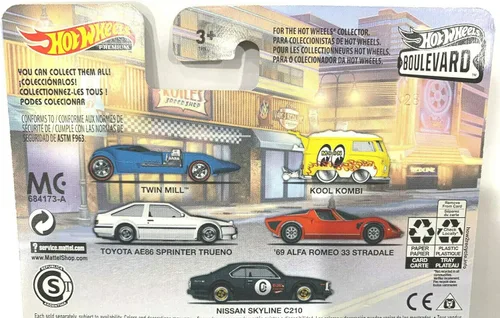 Vista 2 de DieCast Hotwheels Boulevard 2020 Premium Escala 1/64 Nissan Skyline C20