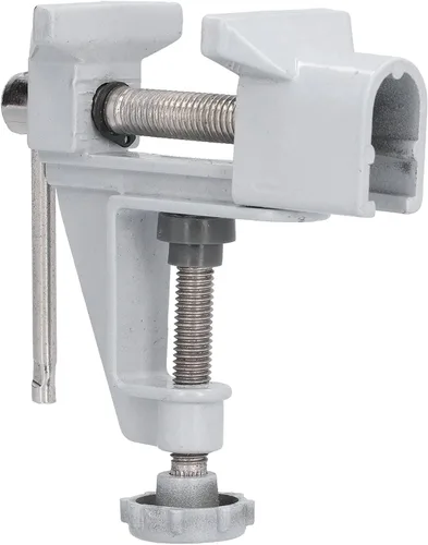 Vista 7 de Tornillo de mesa, herramienta de tornillo de banco y tubería, abrazadera multifuncional para mesa resistente, abrazadera de tornillo de banco