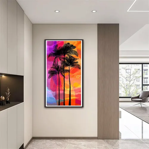Vista 2 de Tree Abstract Diamond Painting Kits for Adults Beginners, 5D Full Drill Diamond Art Kits Gem Art for Home Wall Decor, Rhinestone Embroidery Crafts