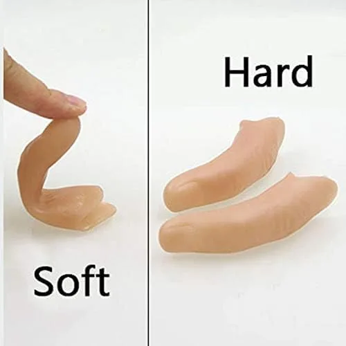Vista 5 de MOMOMAGE 3 piezas de dedo falso sexto accesorios mágicos tamaño mediano pulgar de goma trucos de magia de cerca desaparecen aparecer accesorios
