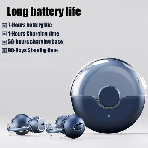 Vista 8 de Auriculares de oído abierto, auriculares inalámbricos Bluetooth con clip para la oreja, auriculares bluetooth ligeros para correr con micrófono IPX5