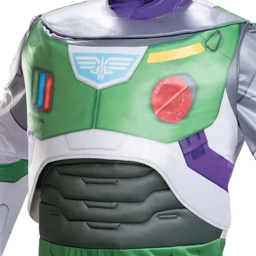 Vista 4 de Disguise Disfraz de lujo Lightyear Space Ranger para adultos Verde