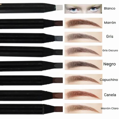 Vista 4 de Guapa Microblading - Lápiz de cejas impermeable con cordón para marcar, rellenar y contornar, maquillaje de tatuaje y maquillaje permanente Negro