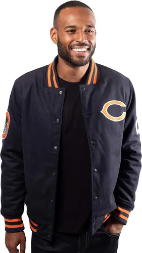 Vista 22 de Ultra Game Men's NFL Official Classic Varsity Coaches Jacket Coat