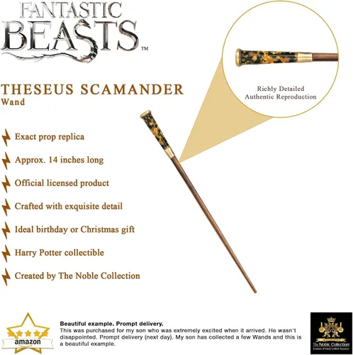 Vista 3 de La colección noble Los crímenes de Grindlewald Theseus Scamander Wand