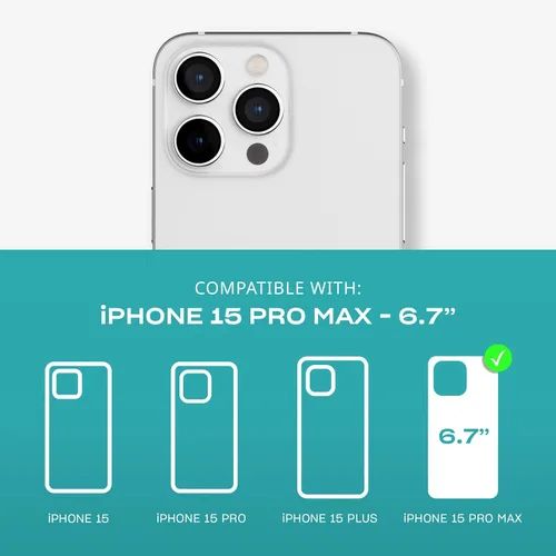 Vista 4 de Tech21 EvoLite - Funda para iPhone 15 Pro Max, funda de protección contra impactos, transparente