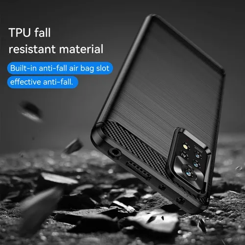 Vista 7 de Funda de teléfono para Redmi Note 11 Pro 4G/5G/Note 11E Pro/Redmi Note 12 Pro 4G, fibra de carbono, a prueba de golpes, resistente a los arañazos