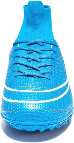Vista 5 de Botas de fútbol para hombre, zapatos de fútbol profesionales de alta calidad, para interiores y exteriores, cómodos tenis atléticos