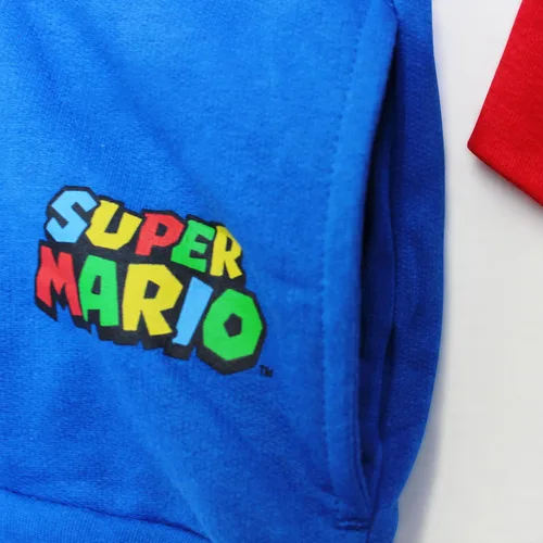Vista 5 de Nintendo Disfraz unisex de Super Mario Luigi Cosplay con capucha y cremallera