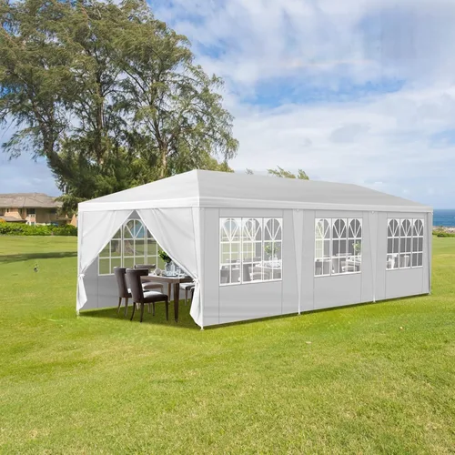 Vista 21 de Carpa para exteriores, carpa de fiesta de boda, refugio de campamento, refugio instantáneo comercial, tienda de campaña impermeable con paredes