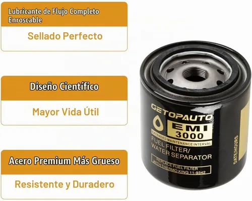 Vista 4 de GETOPAUTO 11-6182 11-9059 11-9342 Kit de mantenimiento del filtro de aire de combustible de aceite compatible con Thermo King Tripac APU o Evolution