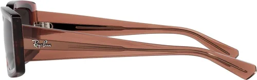 Vista 4 de Ray-Ban Gafas de sol cuadradas RB4395 Kiliane para mujer, Transparente MarrónGris Gradient Polarizado